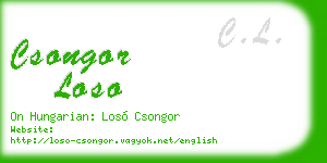 csongor loso business card
